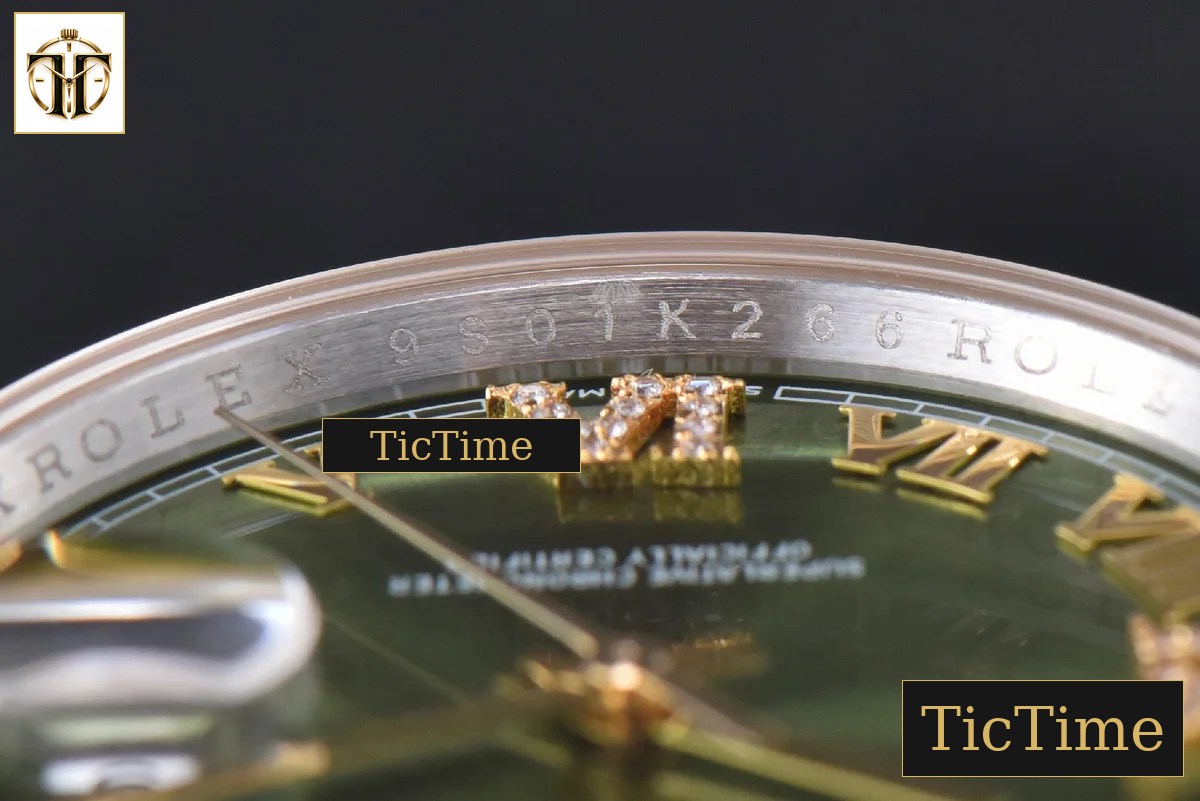 DateJust 36mm EWF SS/YG Green Dial Diamond Roma Marker Diamond Bezel Oyster Bracelet A3235 — foto 16