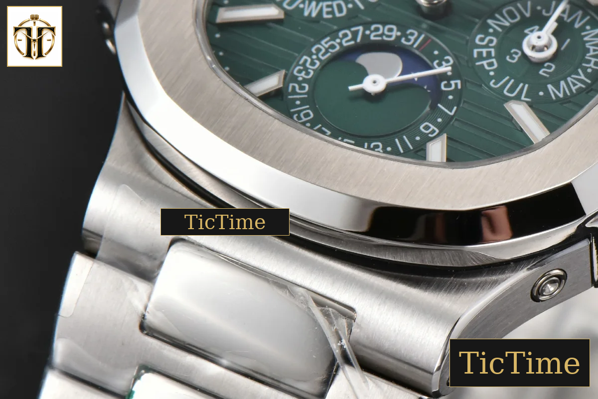 Nautilus 5740 40mm TWF Green Dial SS Bracelet A240 — foto 10
