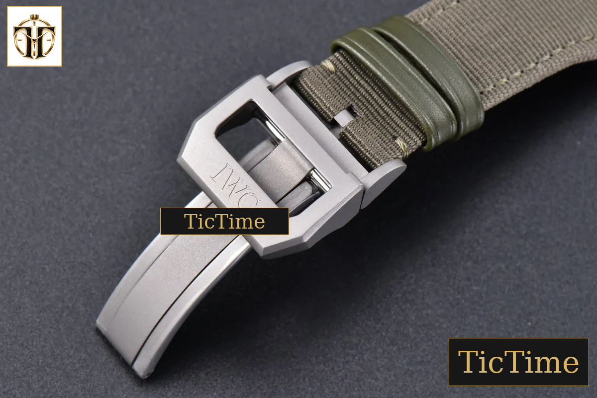 Top Gun IW326901 44mm M+F Ceramic Black Dial Green Nylon Strap A2892 — foto 24