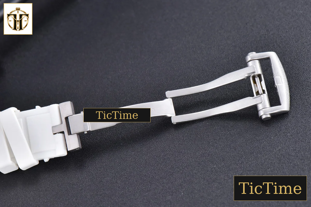 Excalibur Sports Tourbillon 46mm JBF Titanium Skeleton Dial Black Crown White Rubber Strap — foto 19