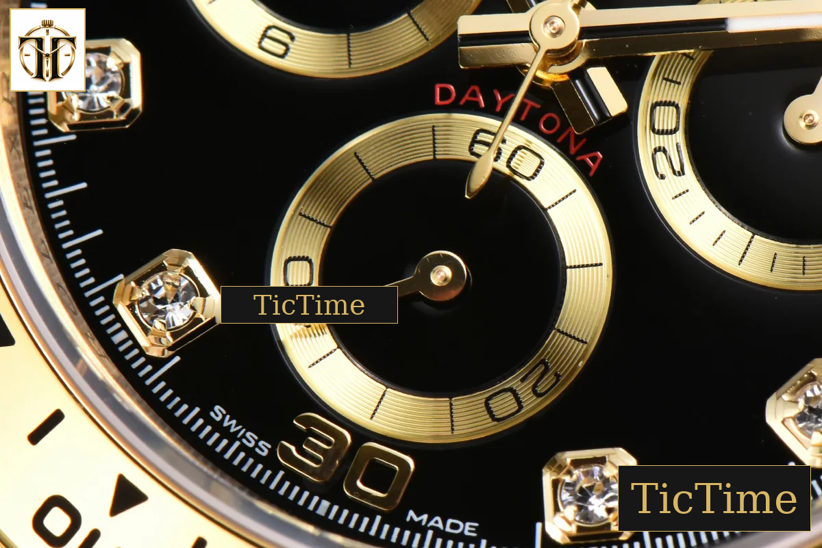 Daytona 116508 APSF YG Black Dial Diamond Marker YG Bracelet SH4130 — foto 9