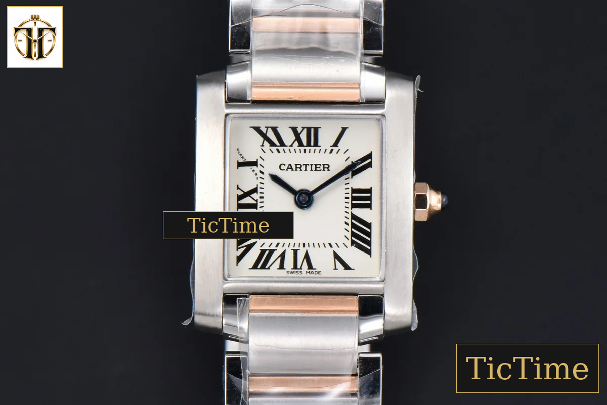 Tank Francaise Small 25.7mmx21.2mm 8848F RG/SS Bracelet Quartz — foto 2