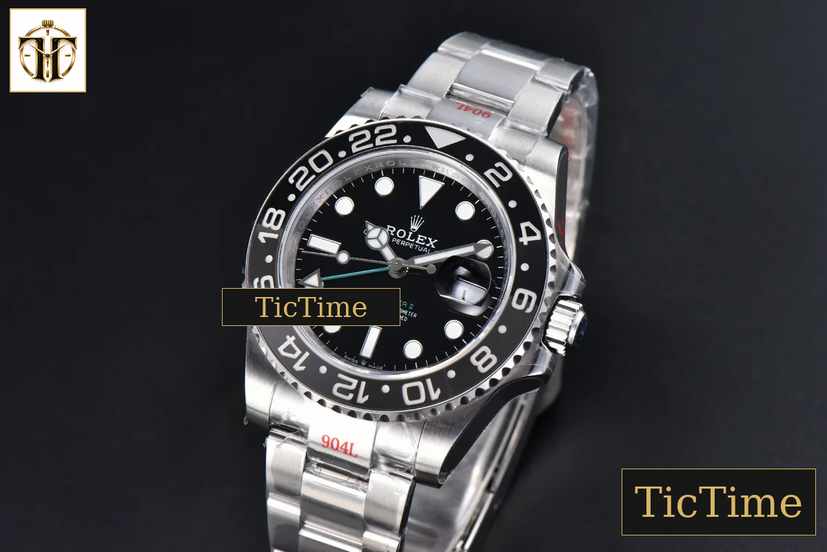 GMT Master II GRNR 904L 126710 40mm GMF Black/Gray Bezel Black Dial Osyter Bracelet VR3285 — foto 5