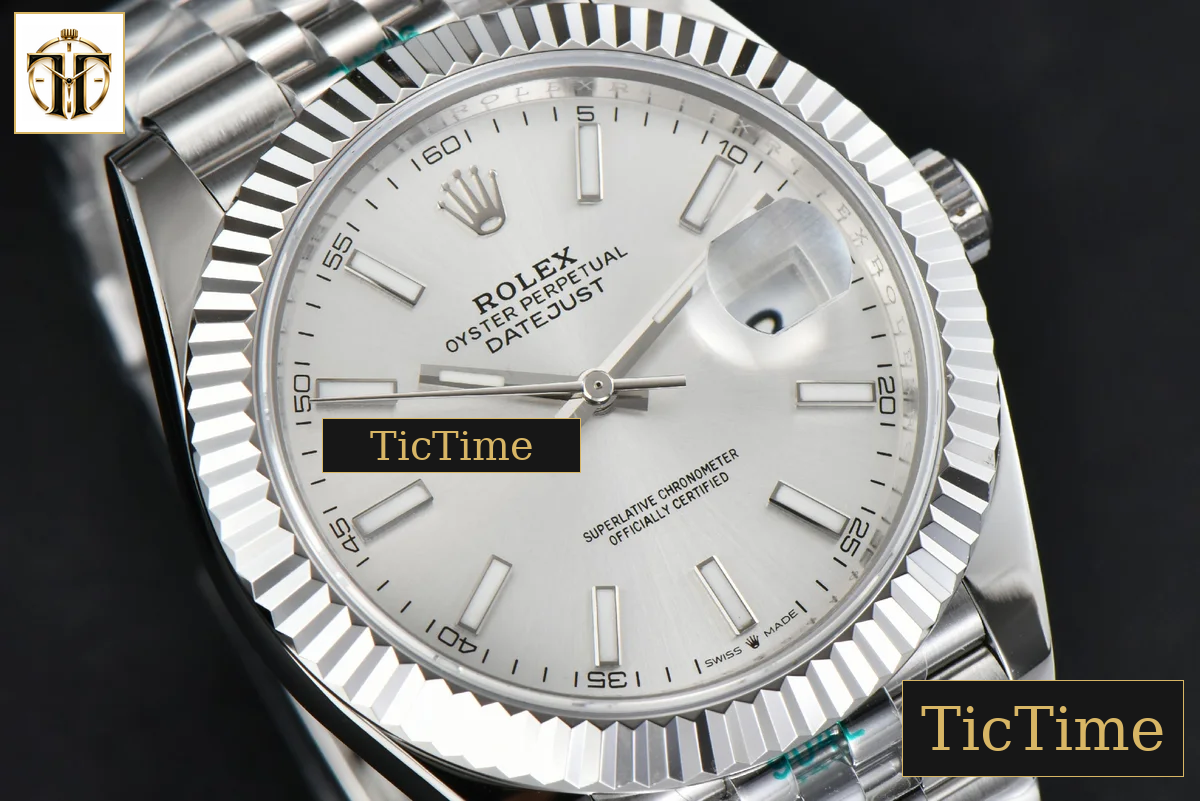 DateJust 126334 41mm ZF Silver Dial Jubilee Bracelet 2824 — foto 10