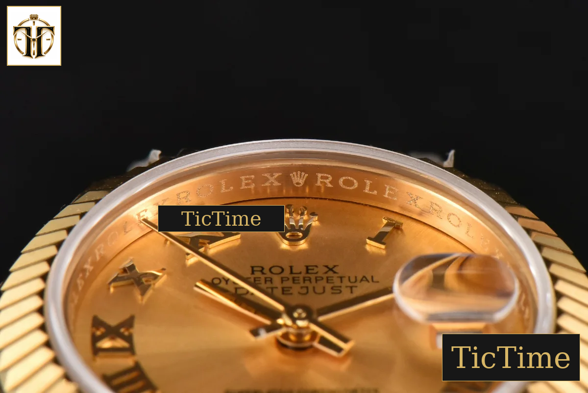 DateJust Ladies 28mm WF YG Gold Dial Roma Marker Jubilee Bracelet A2236 — foto 14