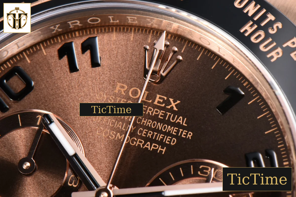 Daytona 116515 APSF RG Brown Dial Ceramic Bezel Digital Marker Oysterflex Strap Tungsten Version SH4130 — foto 6