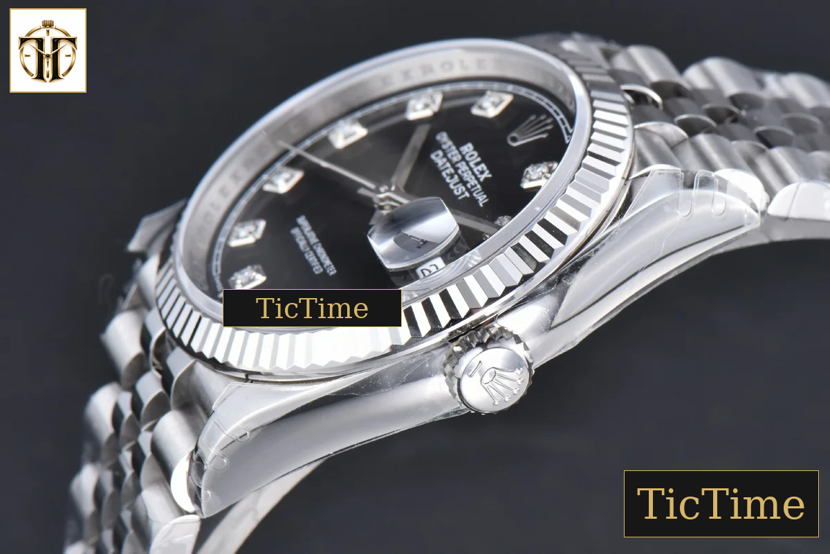 DateJust 904L 126234 36mm VSF Black Dial Diamond Marker Jubilee Bracelet VS3235 — foto 12