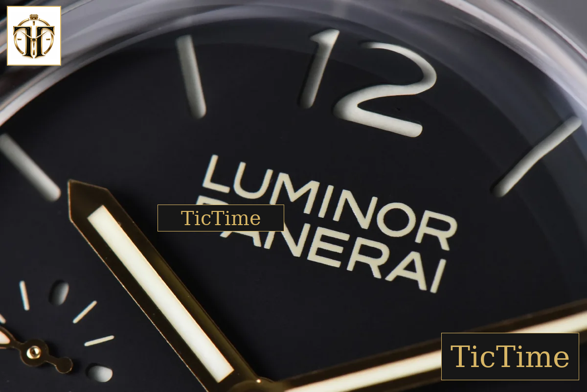 E Luminor 1950 PAM127 47mm XF Black Dial Brown Leather Strap A6497 — foto 4
