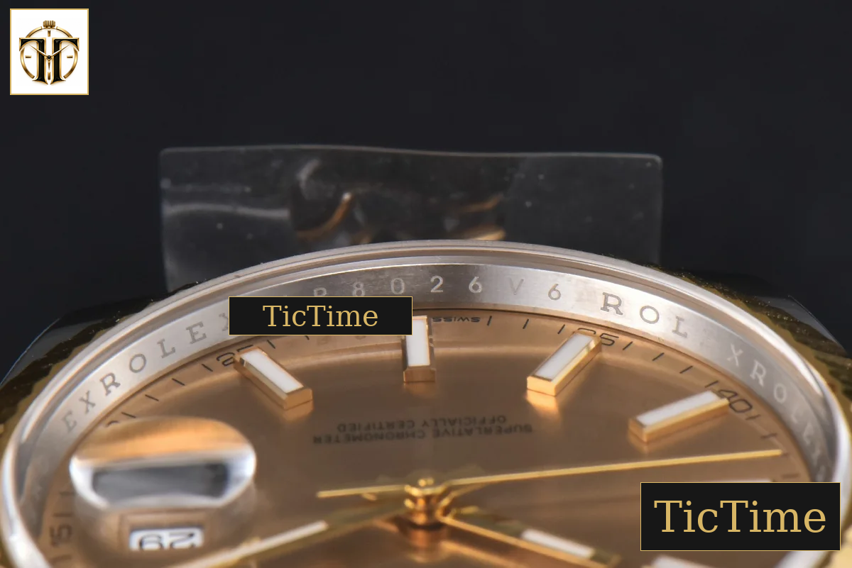 DateJust 126333 41mm Clean Factory YG/SS YG Dial Oyster Bracelet VR3235 — foto 13
