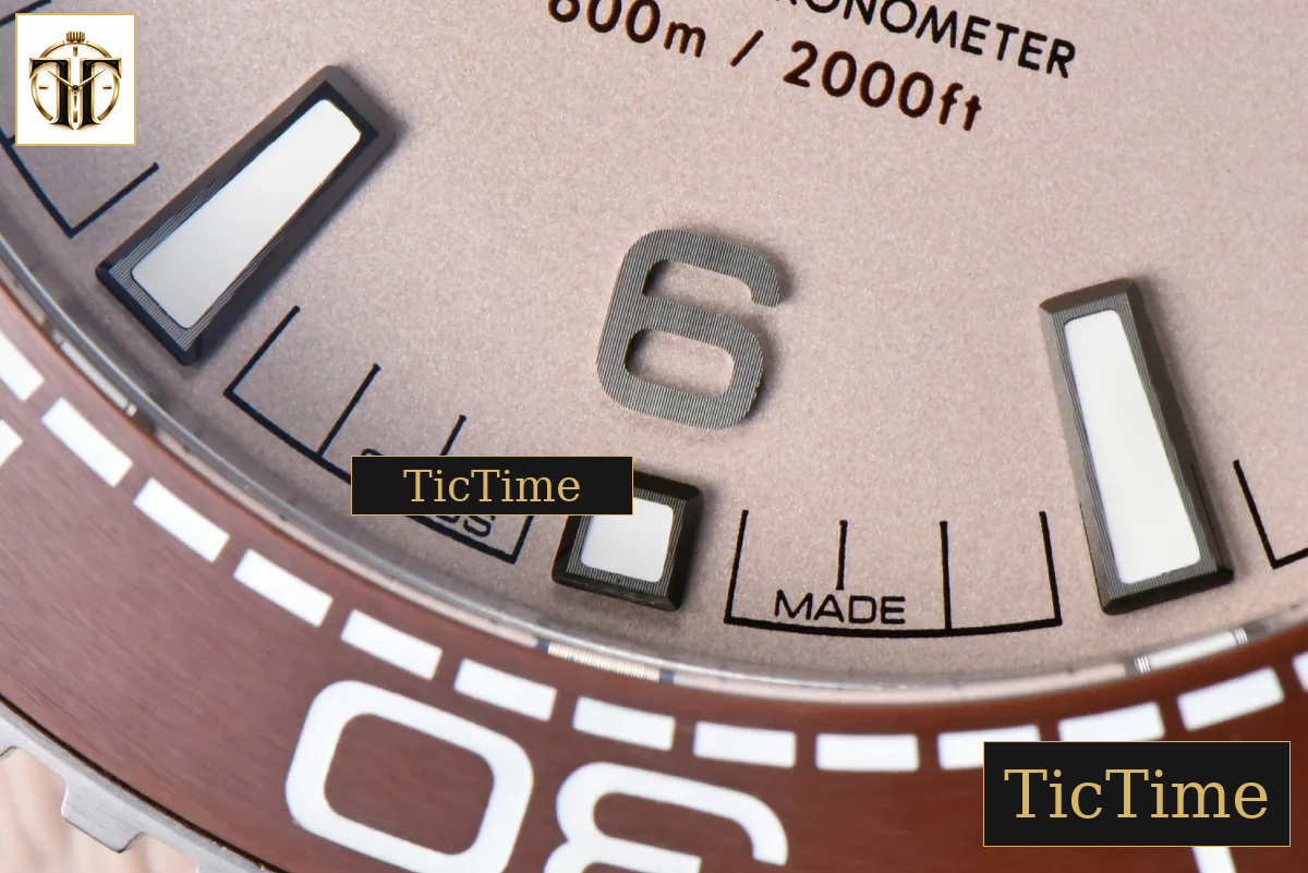 Planet Ocean 43.5mm VSF Brown Salmon Dial Rubber Strap A8900 — foto 7