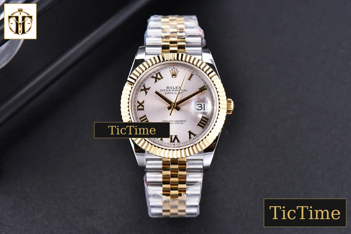 Datejust 41mm GMF YG/SS Silver Dial Roma Marker Fluted Bezel Jubille Bracelet VR3235 — foto 3