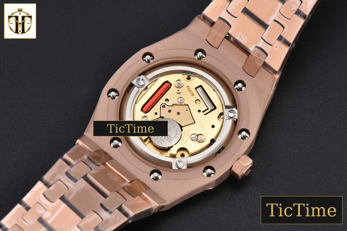 Royal Oak Ladies 67651OR 33mm ZF RG Diamond White Dial RG Bracelet Quartz — foto 19