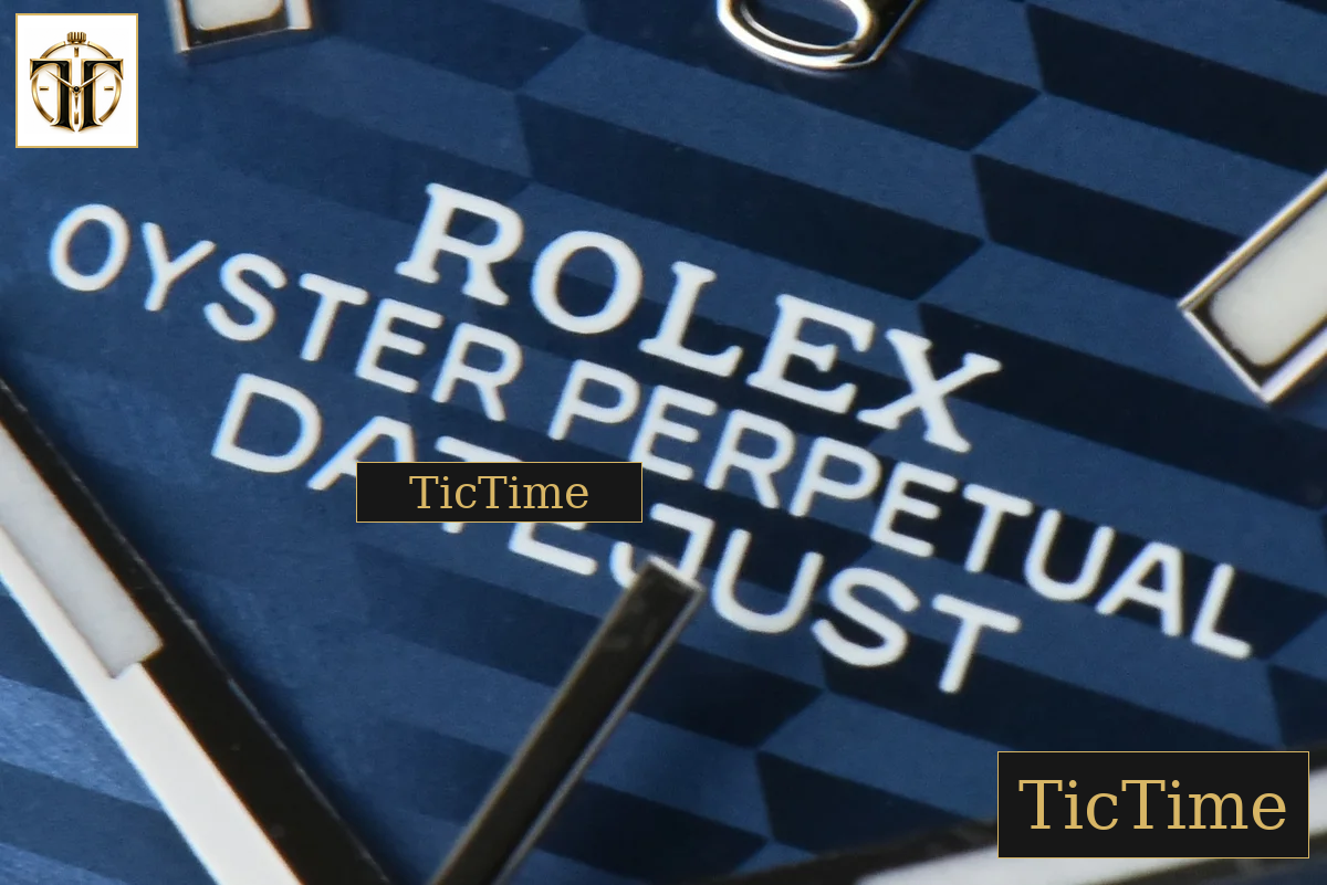 DateJust Smooth 36mm BPF Blue Motif Dial Oyster Bracelet A2824 — foto 5