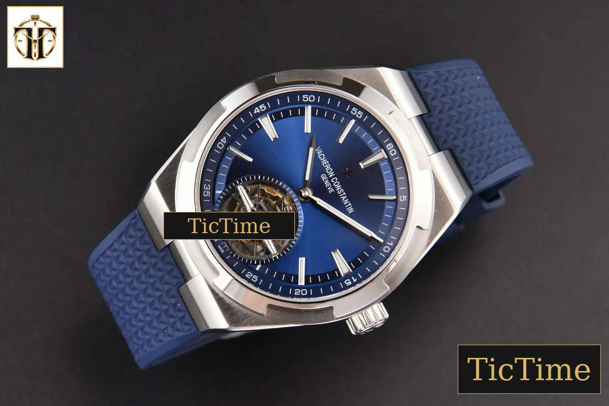 Overseas Tourbillon 6000V 42.5mm BBRF Blue Dial Blue Rubber Strap Tourb — foto 13