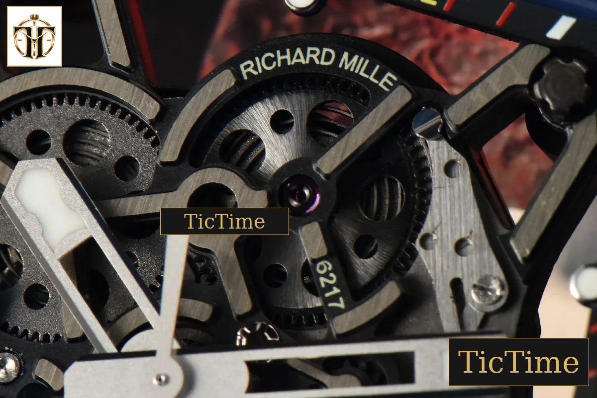 NTPT RM035-02 ZF Skeleton Dial Red Rubber Strap V5 NH05A — foto 7