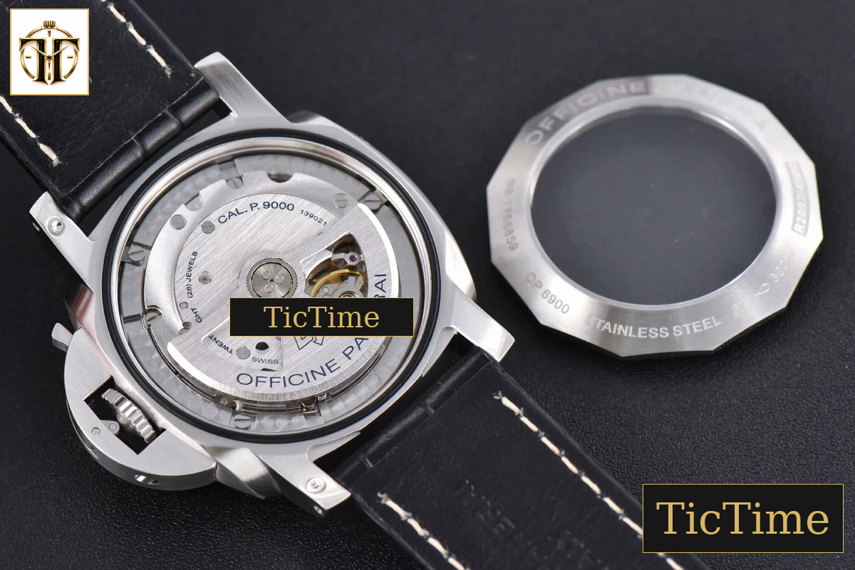 Luminor 1950 3 Days PAM312 44mm VSF Black Dial Leather Strap P9000 — foto 15