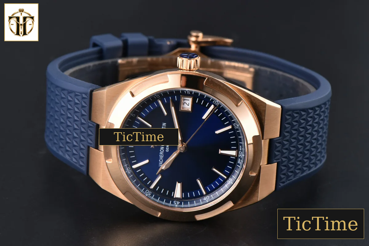 Overseas 4500V 41mm PPF RG Blue Dial Blue Rubber Strap A5100 — foto 11