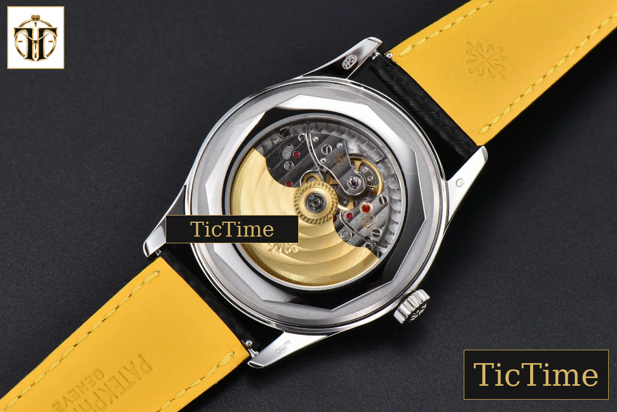 Calatrava 6007G 40mm ZF Black Dial Yellow Hand Nylon Strap 9015 — foto 16