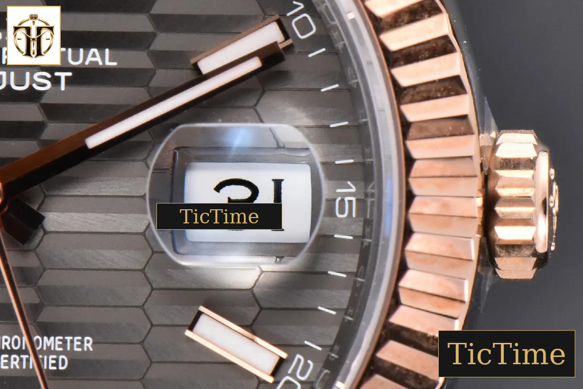 DateJust 41mm VSF RG/SS Gray Motif Dial Lume Marker Jubilee VS3235 — foto 9