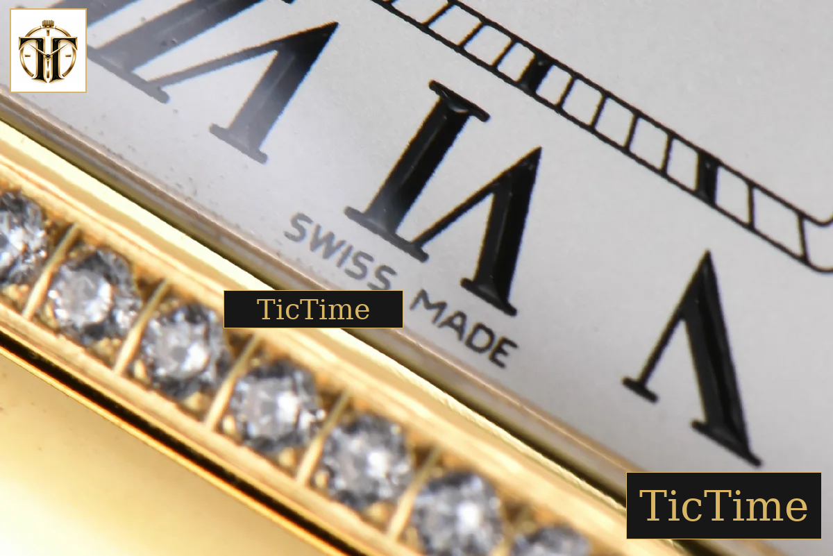 Panthère Secrete Ladies 27mm BVF YG White Dial Diamond Bezel RG Bracelet Ronda Quartz — foto 8