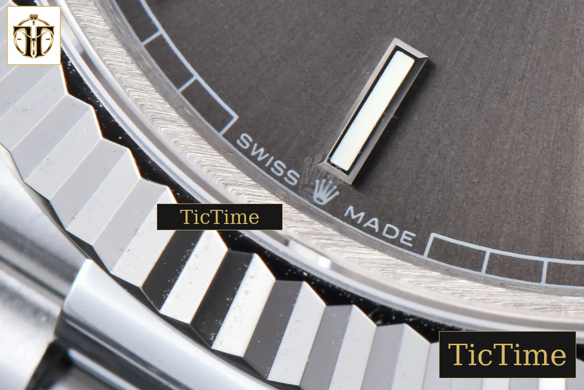 DayDate 40mm GMF Gray Dial Lume Marker President Bracelet A2836 — foto 8