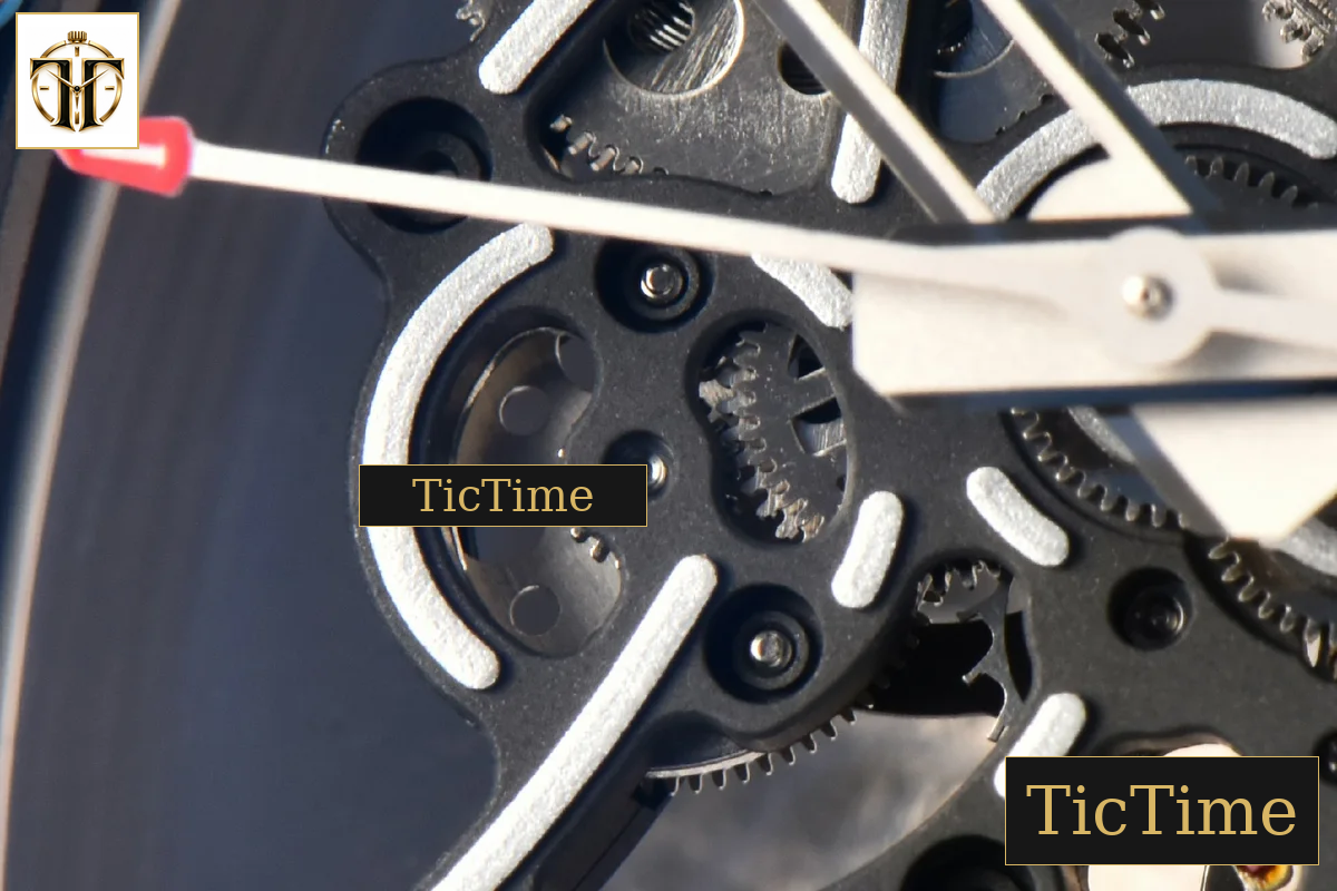NTPT RM055 43mm ZF Blue Bezel White Crown White Rubber Strap V6 RMUL2 — foto 9
