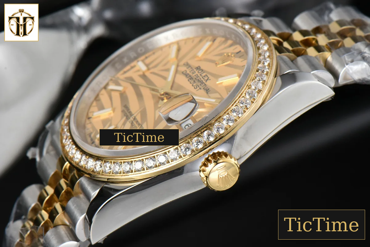 DateJust 36mm BPF YG/SS Diamond YG Plam Dial Jubilee Bracelet A2824 — foto 11