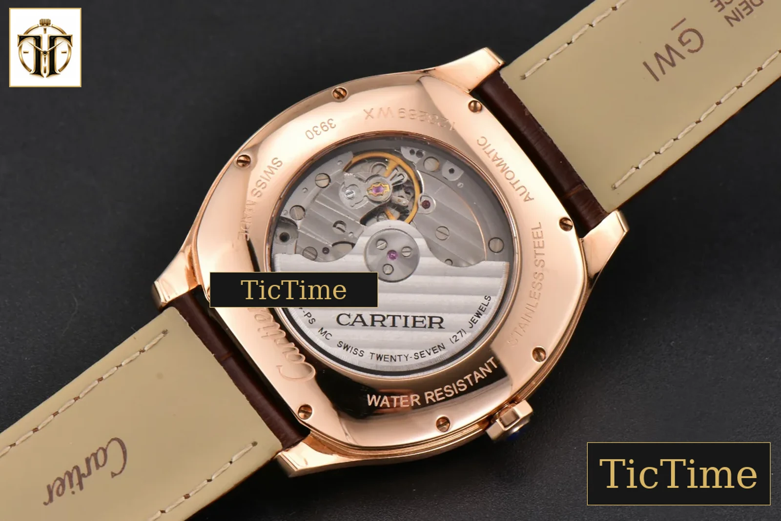Drive de Cartier 40mm APS RG Gray Dial Brown Leather Strap A23J — foto 16