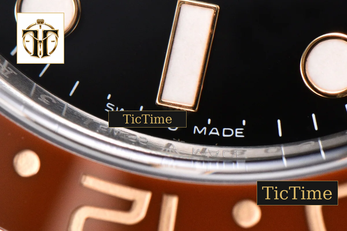 GMT Master CHNR Rootbeer 126711 Gold Factory YG/SS Oyster Bracelet V4 Weighted — foto 8