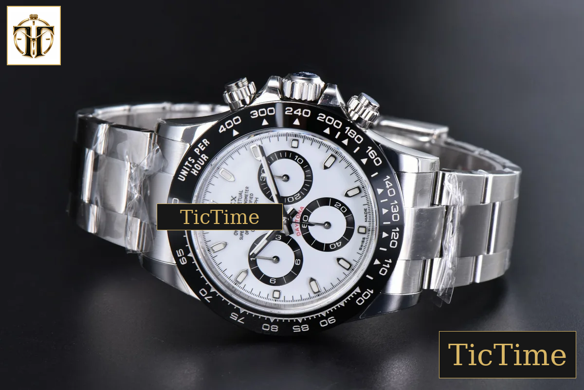 Daytona Panda 904L 116500 40mm VSF White Dial SS Braclet Mod A4130 — foto 16