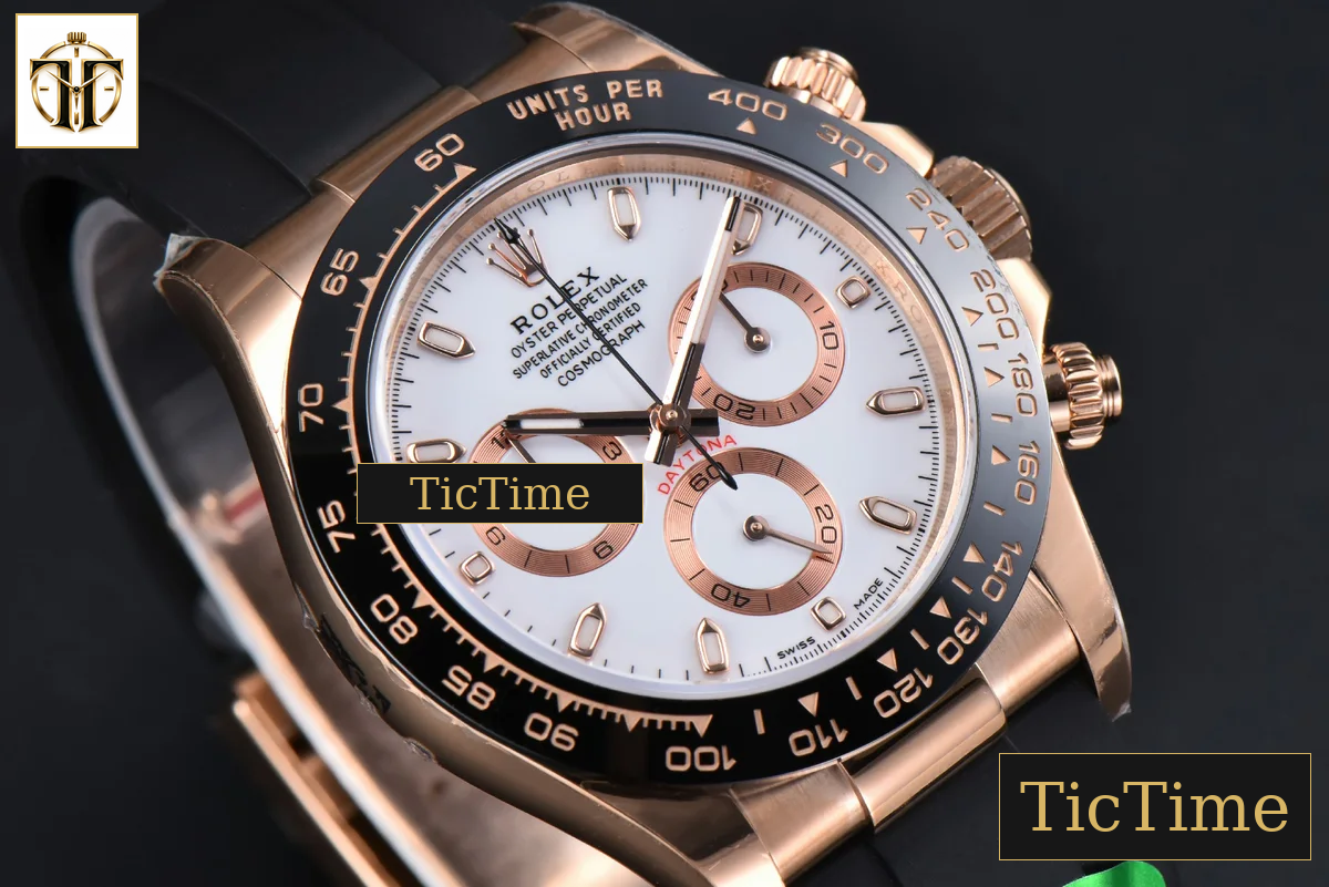 Daytona 116515 APSF RG White Dial Ceramic Bezel Lume Marker Oysterflex Strap Tungsten Version SH4130 — foto 15