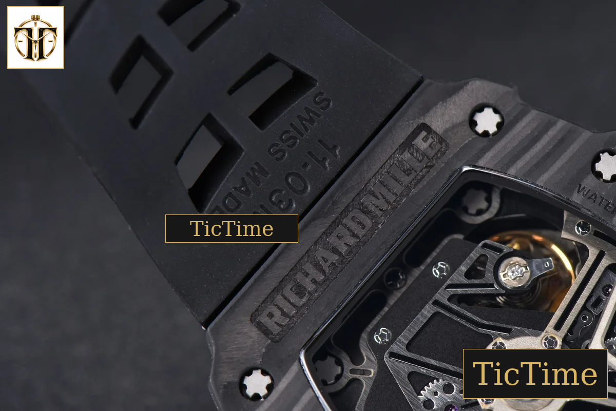 NTPT Chrono RM011 KVF Skeleton Dial RG Crown Black Rubber Strap V2 A7750 — foto 18