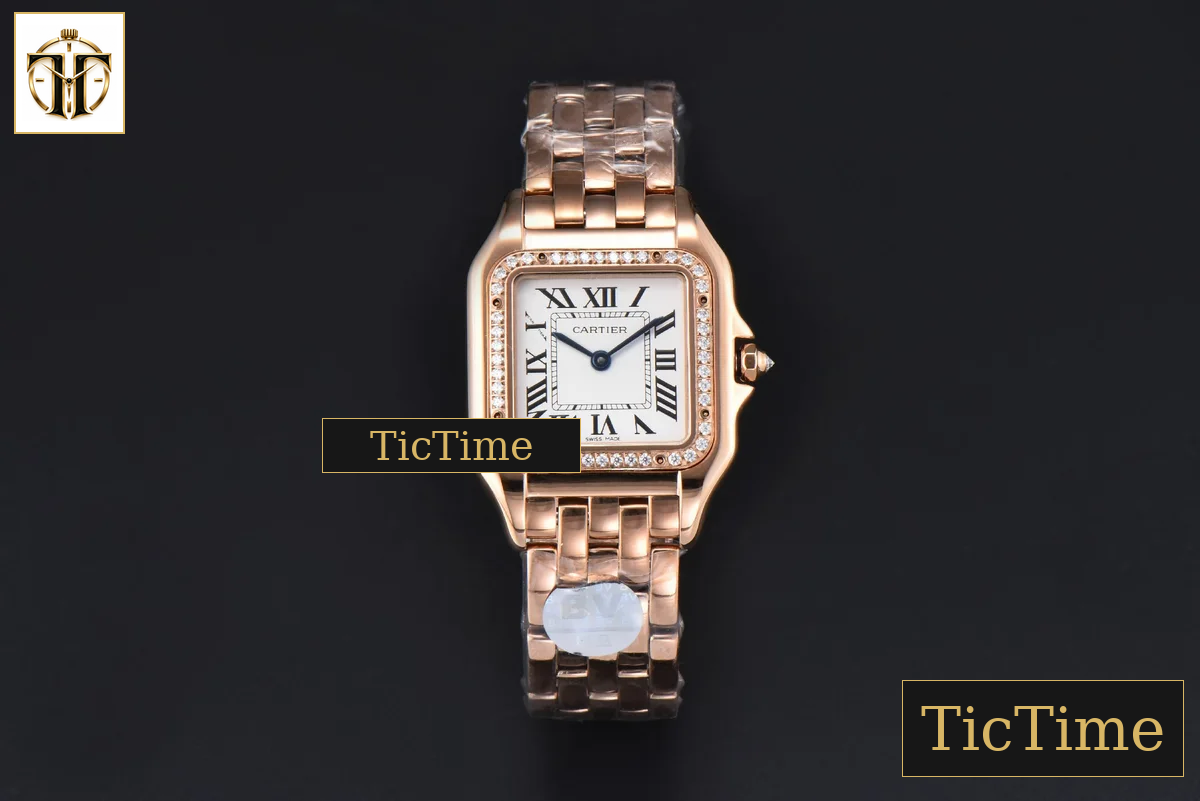 Panthère Secrete Ladies 27mm BVF RG White Dial Diamond Bezel RG Bracelet Ronda Quartz — foto 3