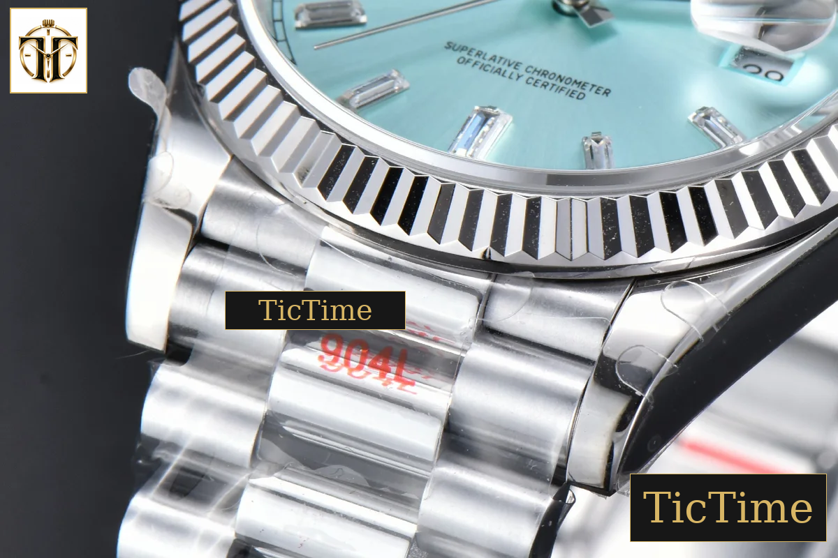 DayDate 36mm GMF Ice Blue Dial Diamond Marker President Bracelet A3235 — foto 11