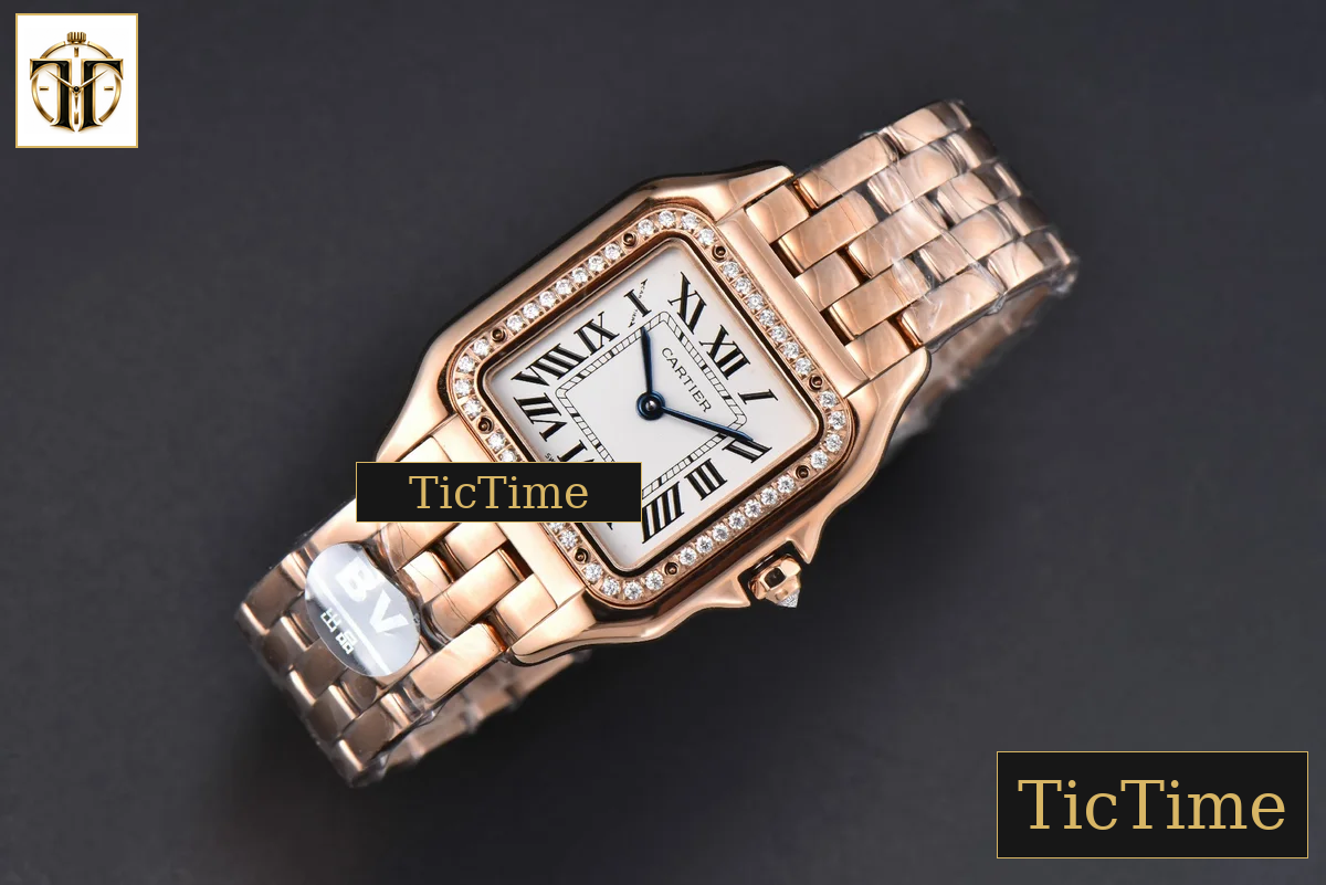 Panthère Secrete Ladies 27mm BVF RG White Dial Diamond Bezel RG Bracelet Ronda Quartz — foto 4