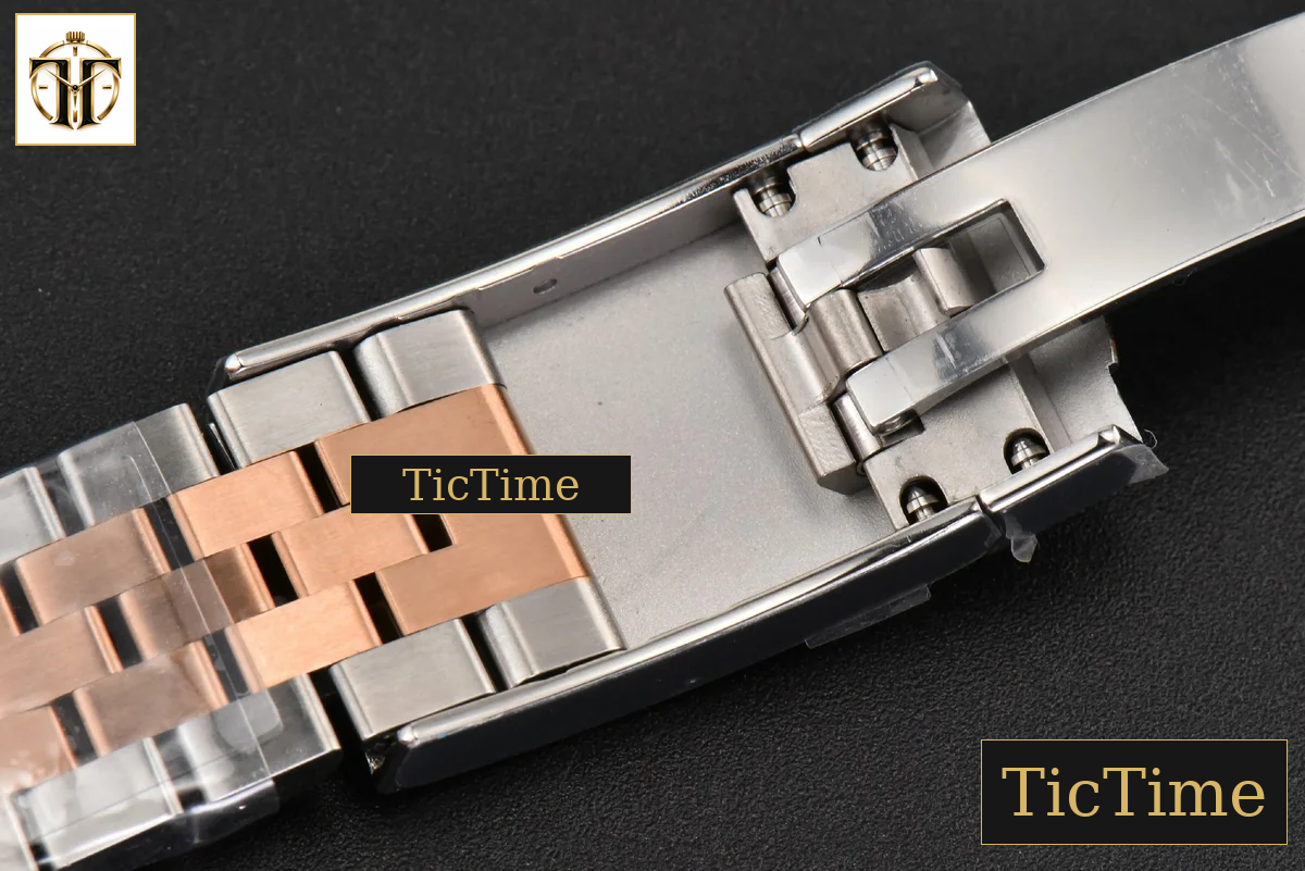 DateJust 36mm BPF RG/SS Fluted Silver Plam Dial Diamond Marker Jubilee Bracelet 2824 — foto 29