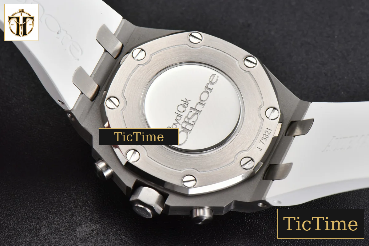 Offshore Ladies 26231ST 37mm RXWF Diamond White Dial Blue Subdial White Rubber Strap Quartz — foto 15