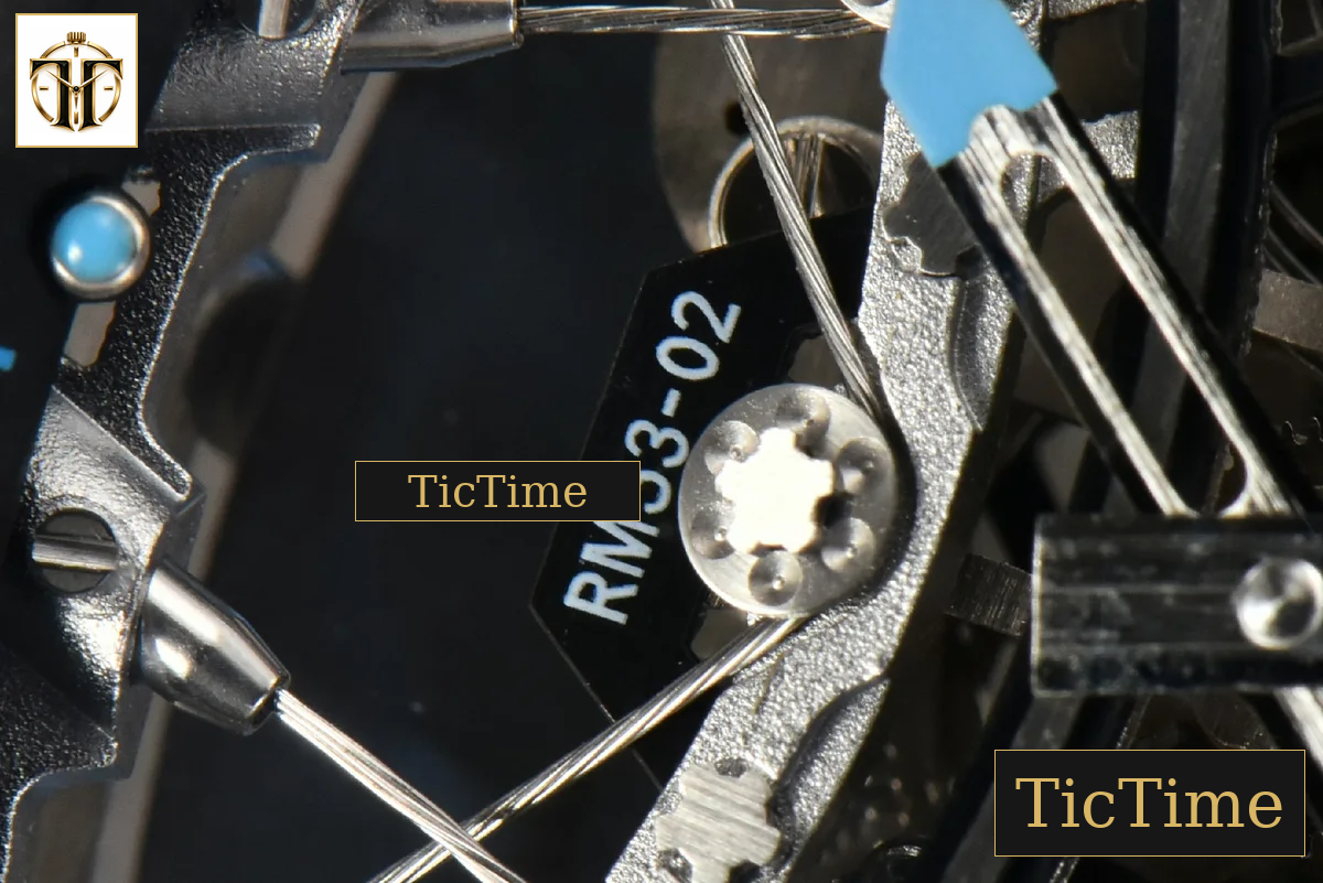 Transparent Case Tourbillon RM053-02 44.5mm JBF Ice Blue Rubber Strap — foto 6