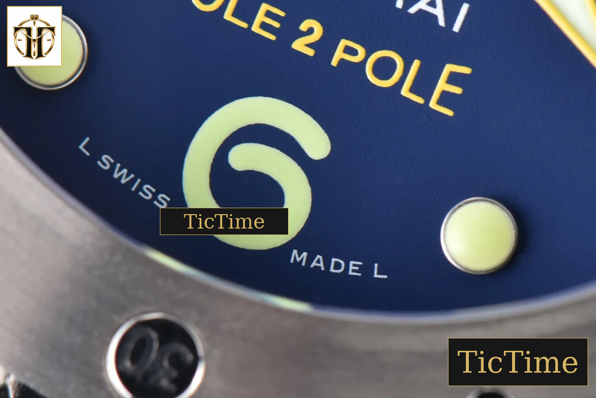 Luminor Submersible 1950 GMT Mike Horn PAM719 47mm VSF Blue Dial Rubber Strap P9001 — foto 8