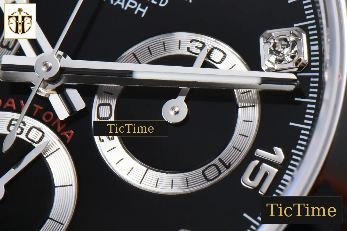 Daytona 116509 APSF SS Black Dial Diamond Marker SS Bracelet SH4130 — foto 8