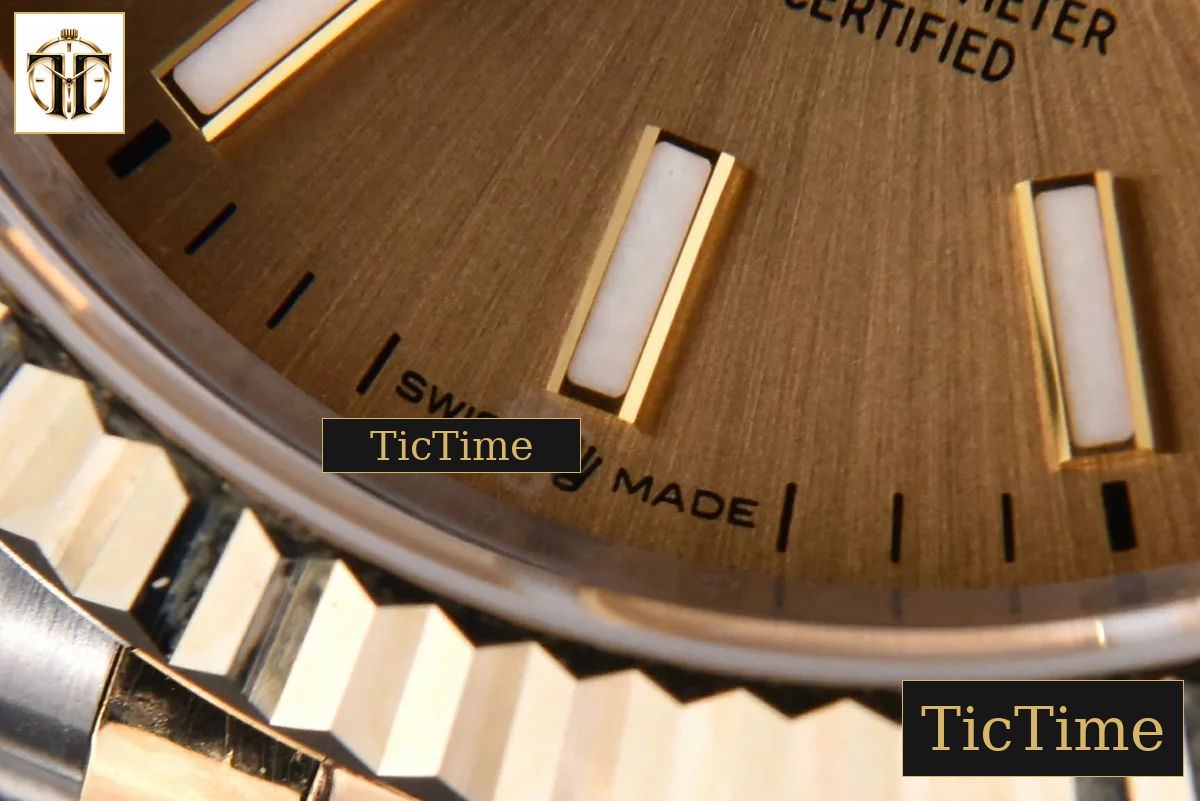 DateJust 904L 36mm GMF YG/SS Fluted Bezel YG Dial Lume Marker Jubilee Bracelet VR3235 — foto 8