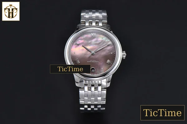 Foto frontal — De Ville Prestige Ladies 34mm VSF Gray MOP Dial Bracelet A8800