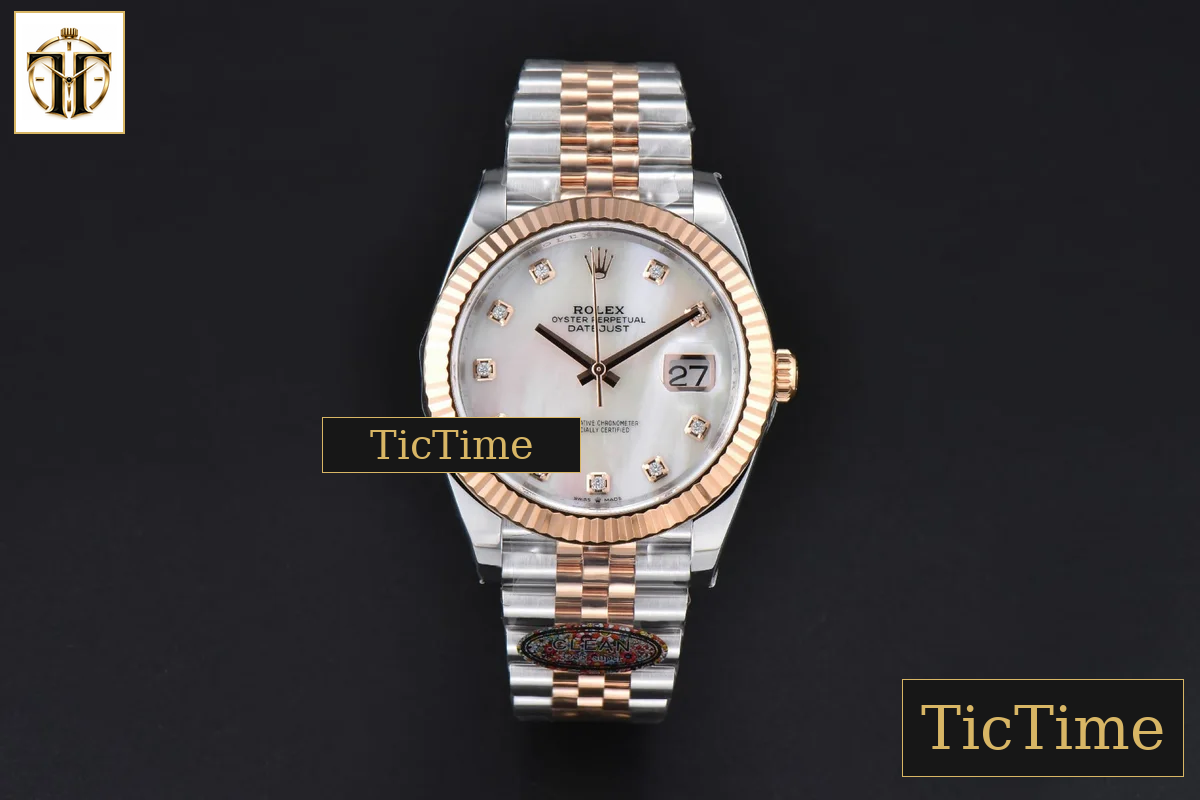 DateJust 126331 41mm Clean Factory RG/SS MOP Dial Jubilee Bracelet VR3235 — foto 2