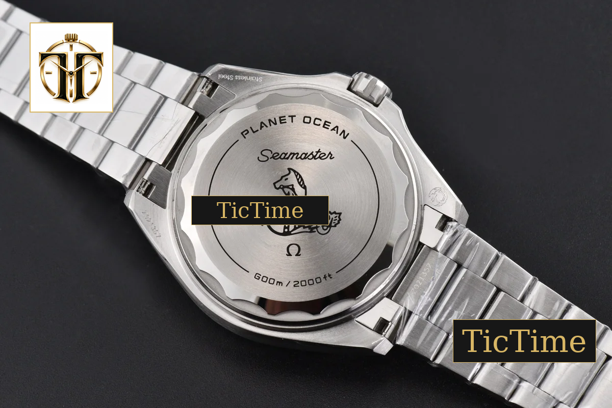 Seamaster Planet Ocean 42mm VS+ Factory Black Dial Black Bezel Steel Strap — foto 11