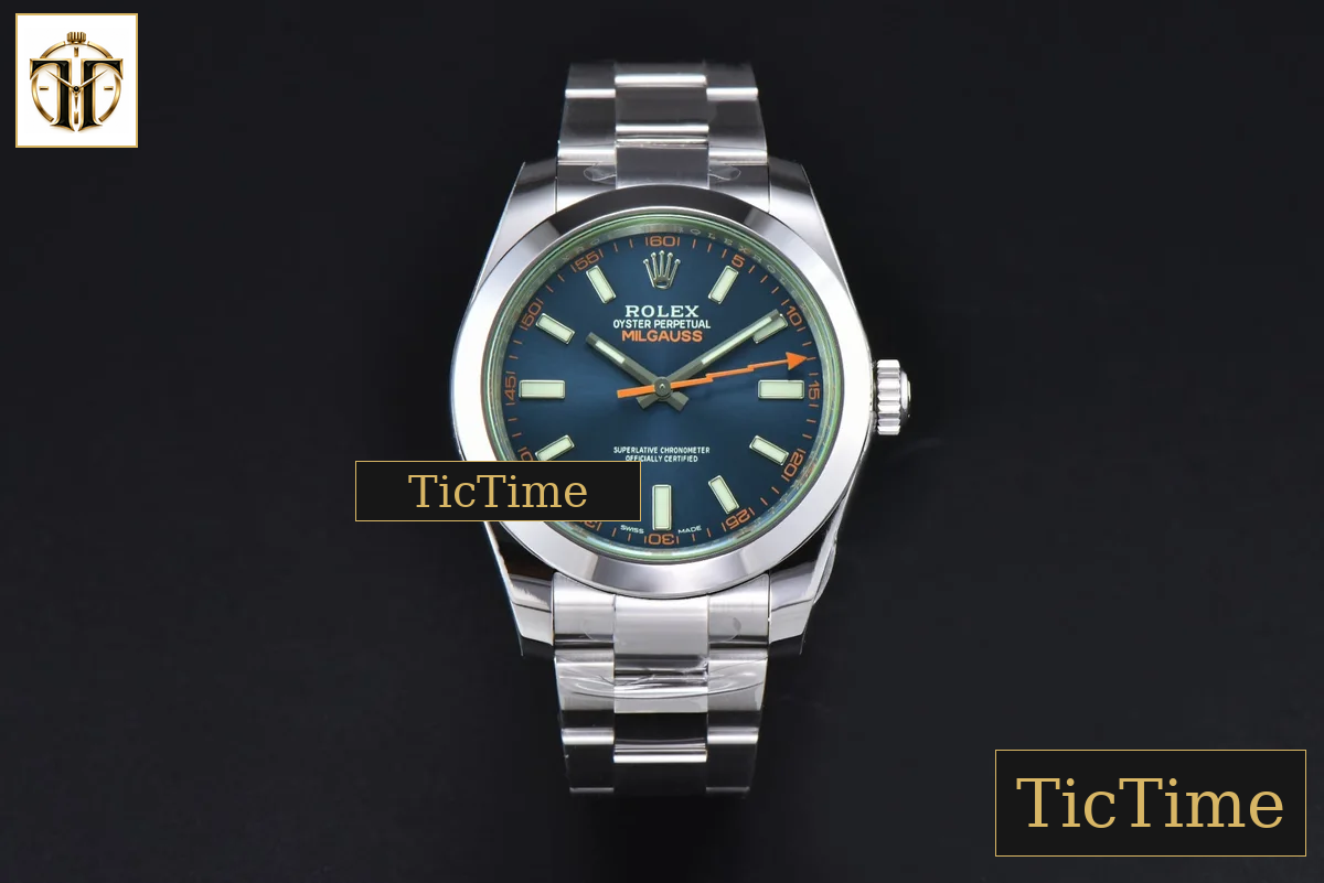 Milgauss 904L 116400GV 40mm VSF Blue Dial Green Crystal VS3131 — foto 2
