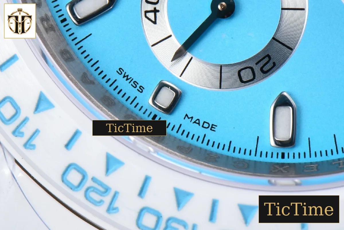 Daytona AETF White Ceramic Blue Dial Ceramic Bracelet V2 SA4130 — foto 9