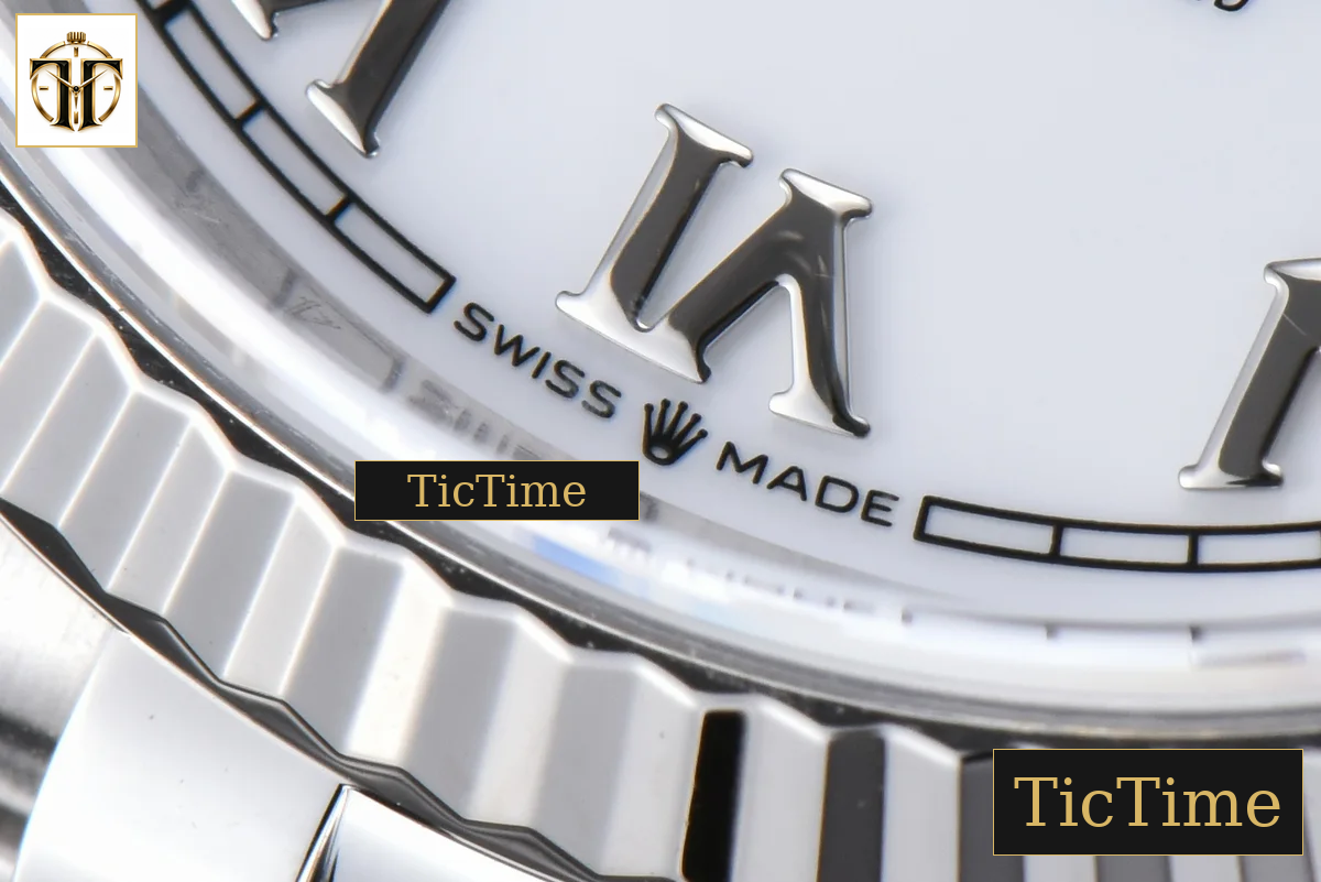 DateJust white Dial Roma Maker Jubilee Bracelet 126234 36mm Clean Factory VR3235 — foto 8