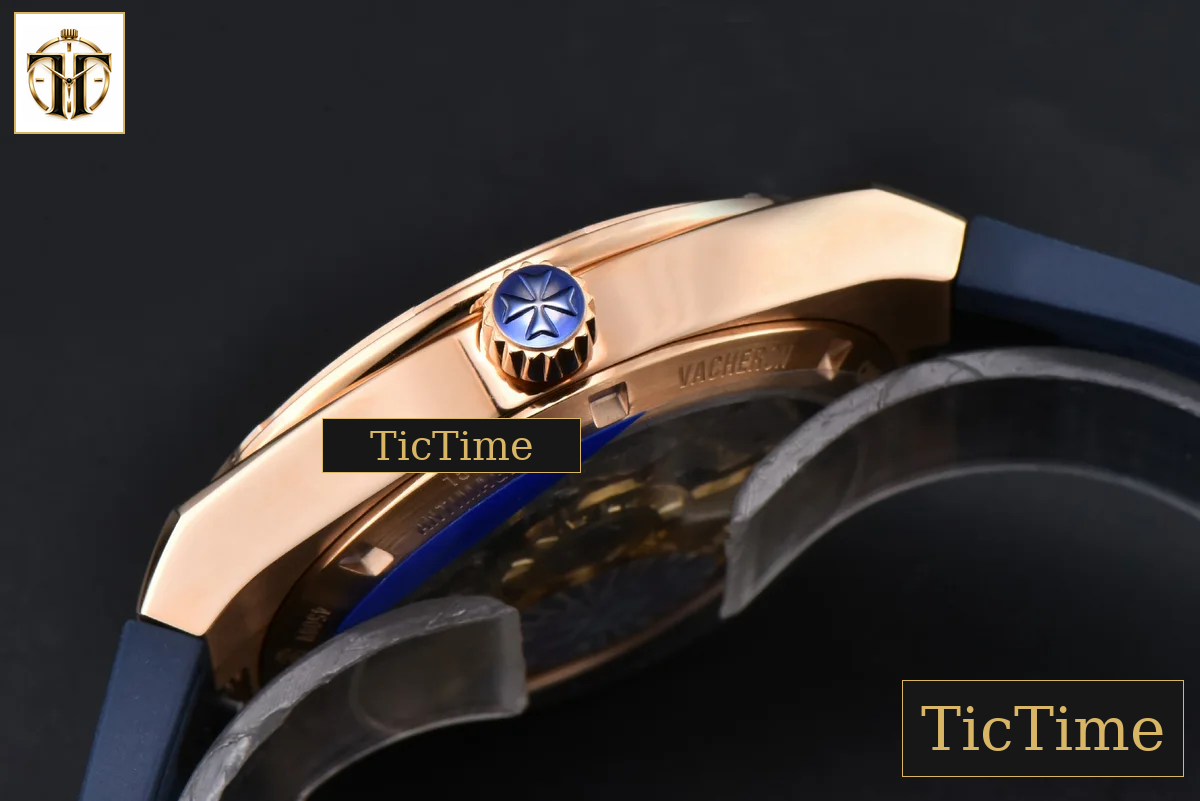 Overseas 4500V 41mm PPF RG Blue Dial Blue Rubber Strap A5100 — foto 12
