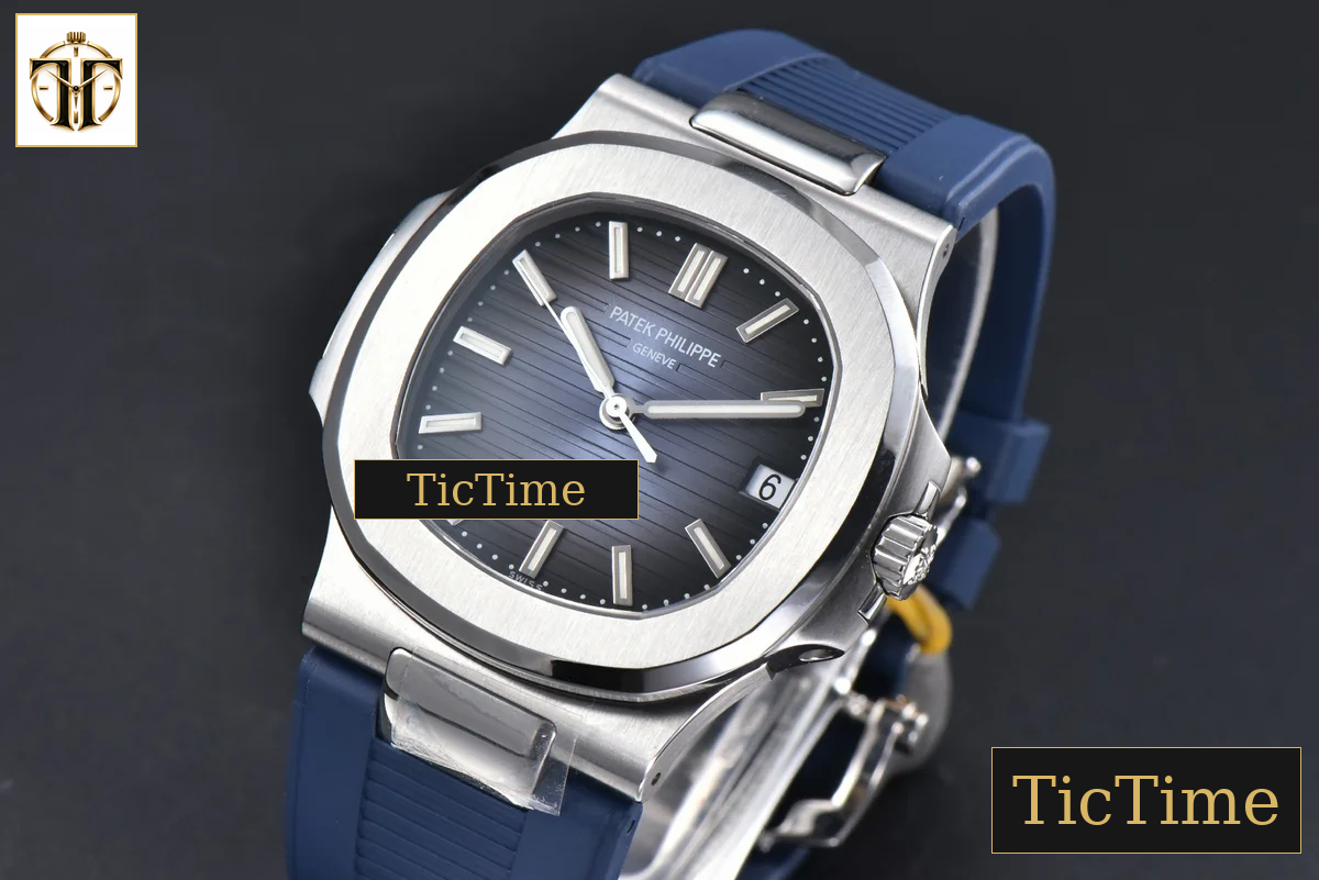 Nautilus 5711 40mm PPF Blue Dial Blue Rubber Strap V5 A324SC — foto 4