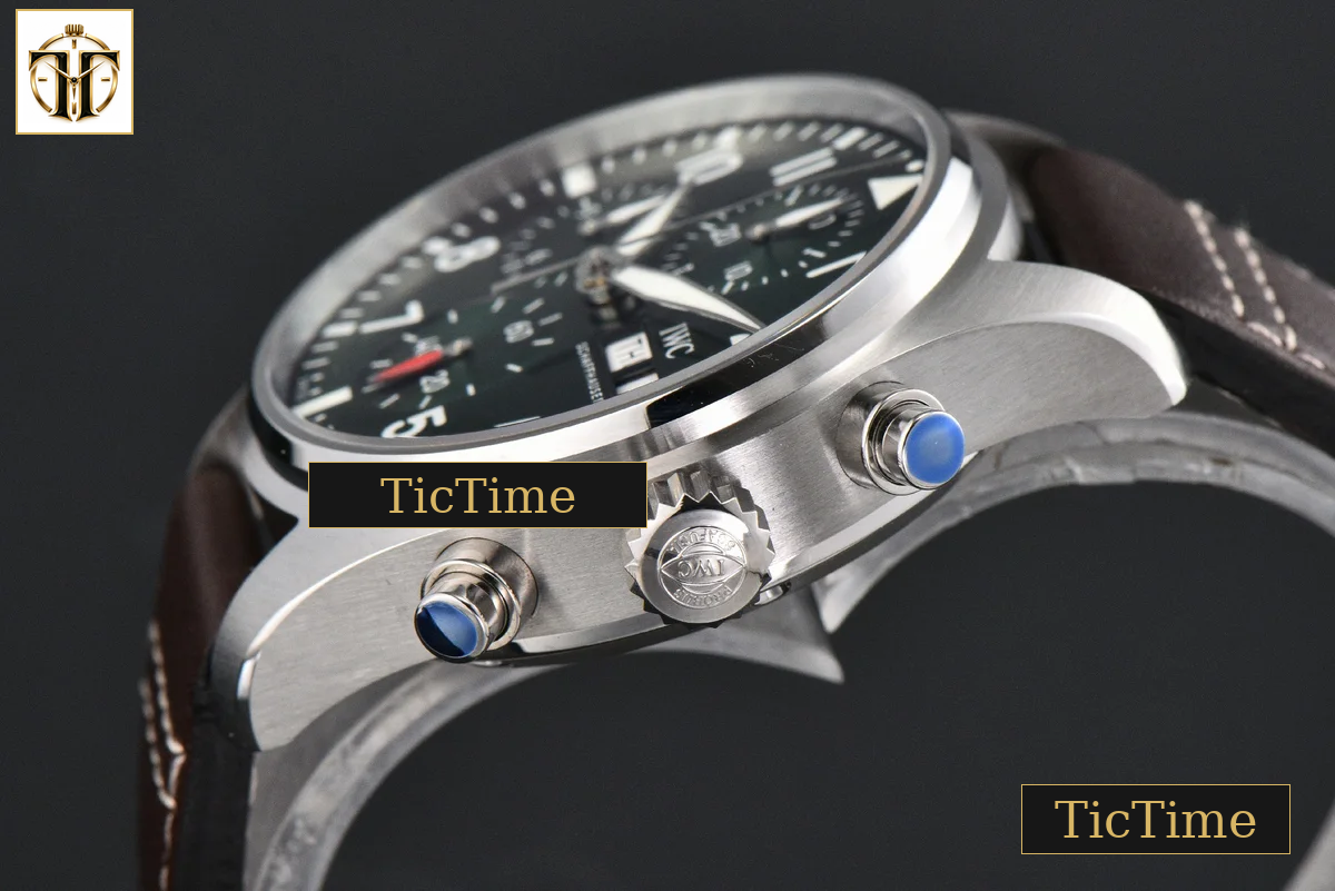 Pilot Chrono IW388103 41mm APSF Green Dial Brown Leather Strap SA69385 — foto 11